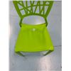 Image 4 : Qty 12 Green Plastic Chairs 16.5" x 15.5" x 33"H
