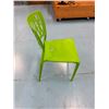 Image 5 : Qty 12 Green Plastic Chairs 16.5" x 15.5" x 33"H