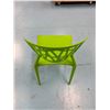 Image 6 : Qty 12 Green Plastic Chairs 16.5" x 15.5" x 33"H