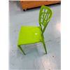 Image 8 : Qty 12 Green Plastic Chairs 16.5" x 15.5" x 33"H