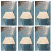 Image 1 : Qty 6 White Plastic Chairs 16.5" x 15.5" x 33"H