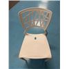 Image 3 : Qty 12 White Plastic Chairs 16.5" x 15.5" x 33"H