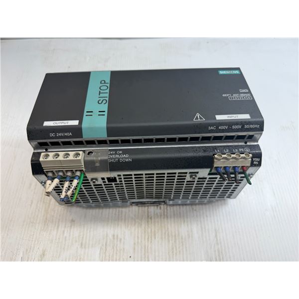 Siemens #6EP1437-3BA00 SITOP MODULAR 40A 3 ph Power Supply