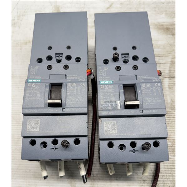 (2) Siemens #3VA5125-6ED31-0AA0 Circuit Breakers