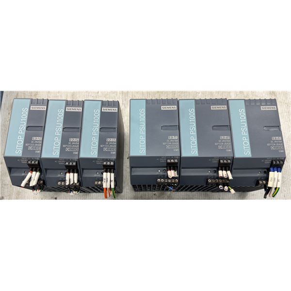 Lot of (6) Siemens Power Supplies 3-#6EP1333-2BA20 & 3-#6EP1334-2BA20
