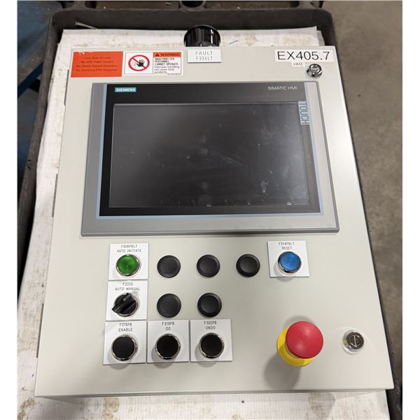 X-Bar #ECS-5002-MT-SW Remote HMI Control Panel w/Siemens #6AV2 124-0MC01-0AX0 12" Touch Screen