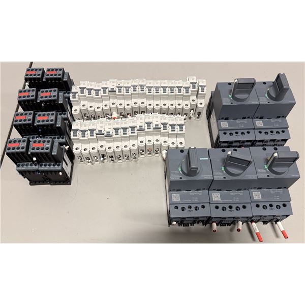 Lot of Assorted Siemens Contactors & Circuit Breakers