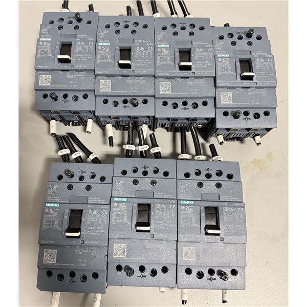 Lot of (7) Siemens #3VA5195-6ED31-0AA0 Circuit Breakers