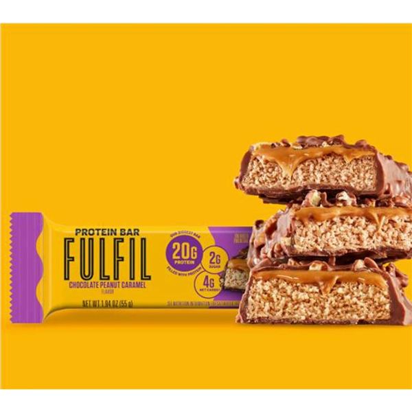 Fulfil Chocolate Peanut Caramel Protein Bars 12x55g