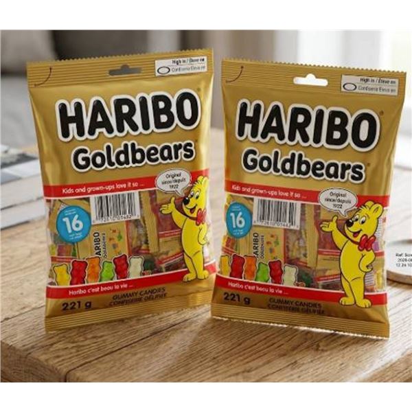 Haribo Goldbears Gummy Candies Lot of 2 x 221g