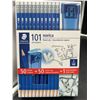 Image 3 : STAEDTLER Norica Pencil Set: 50 Pre-sharpened #2 HB Pencils with 50 Eraser Caps & Double-Hole Sharpe