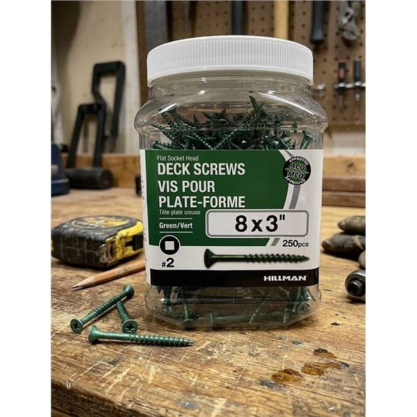 Hillman Deck Screws 8 x 3 in, 250 pcs
