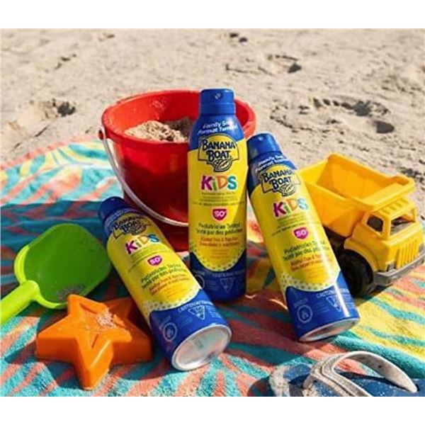 Banana Boat Kids SPF 50+ Sunscreen Spray 3pk