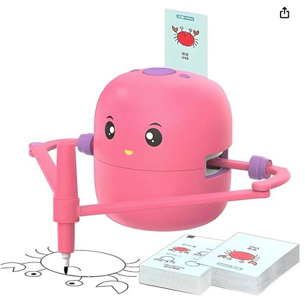 JQR-01 Smart Drawing Robot for Children Pink
