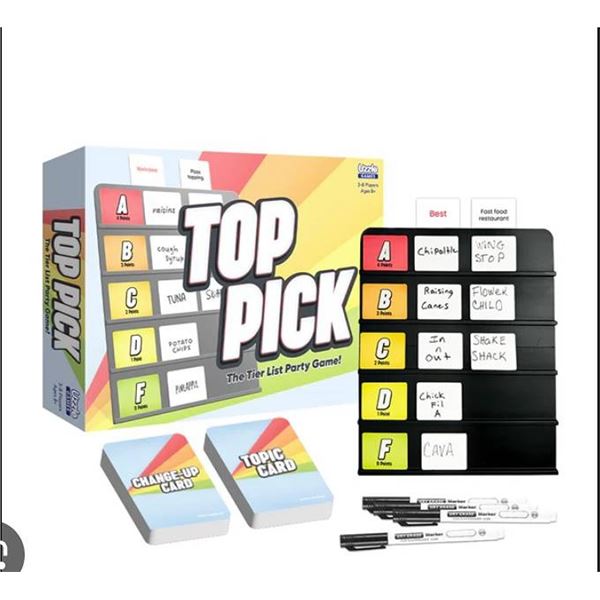 Top Pick: The Tier List Party Game