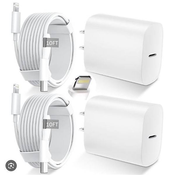 DiHines PD Fast Charger Set with 10FT Cables