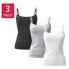 Image 1 : Splendid 3-Pack Camis with Built-In Shelf Bra