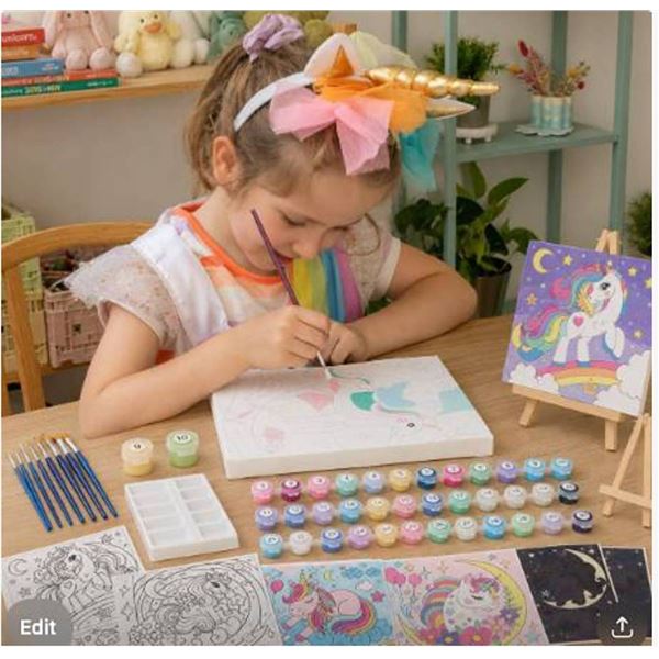Craft Spot Unicorn Paint By Number Kit
