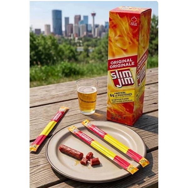 24x27.5 Slim Jim Hot AF Spicy Sausage Snack 659g