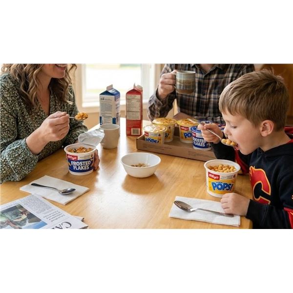 Kellogg's Corn Pops and Frosted Flakes Cereal
