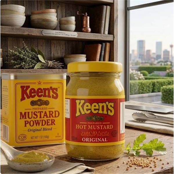 Keen's Prepared Hot Mustard 6 x 100ml
