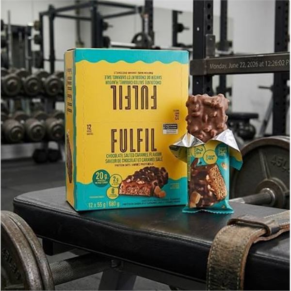 FULFIL Chocolate Salted Caramel Protein Bars 12ct