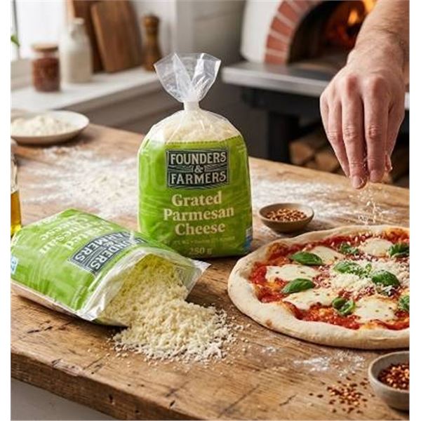 Founders & Farmers Grated Parmesan Cheese 2x
