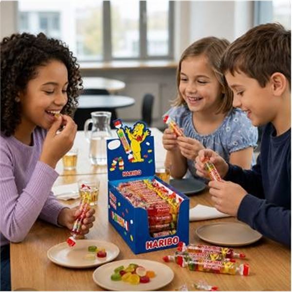 Haribo Roulette 50 x 25g Rolls Box