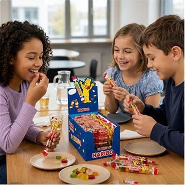 Haribo Roulette 50 x 25g Rolls Box