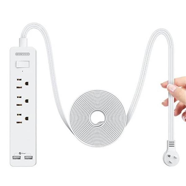 NTONPOWER 3-Outlet Power Strip with USB
