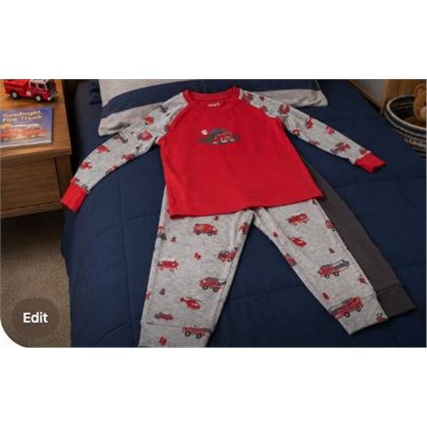 Carter's 4-Piece Fire Truck Pajama Set 24M