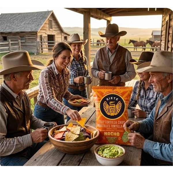 Siete Nacho Tortilla Chips 12 x 142g