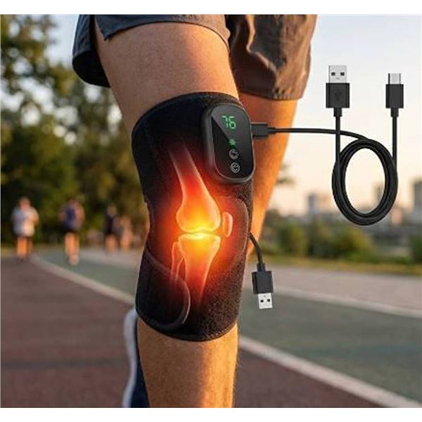 Heated Vibration Knee Massager 3-in-1