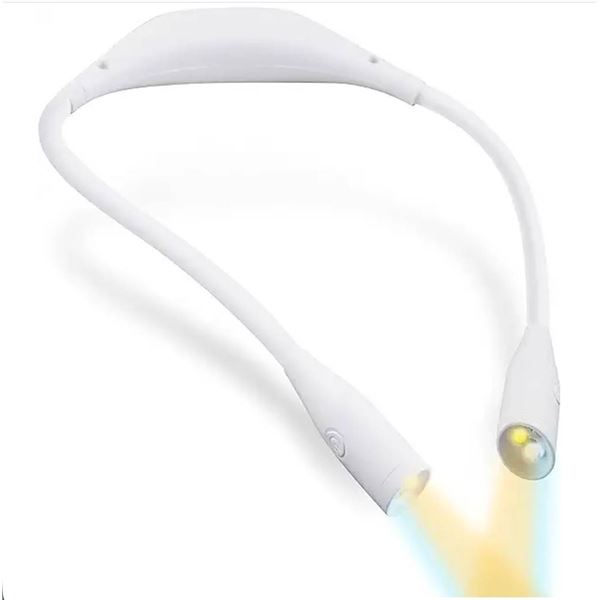 LED Neck Hung Lamp, ABS Silicone, White