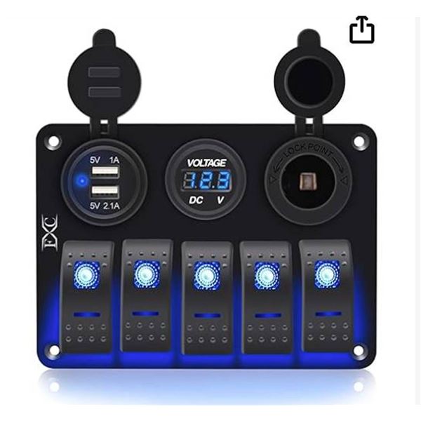 Jiaying Marine RV Rocker Switch Panel