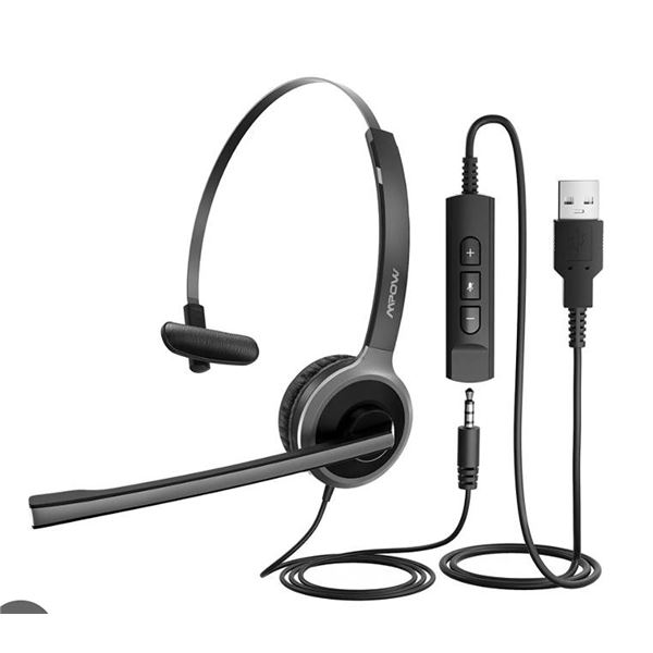 Mpow BH323AB Wired USB Headset
