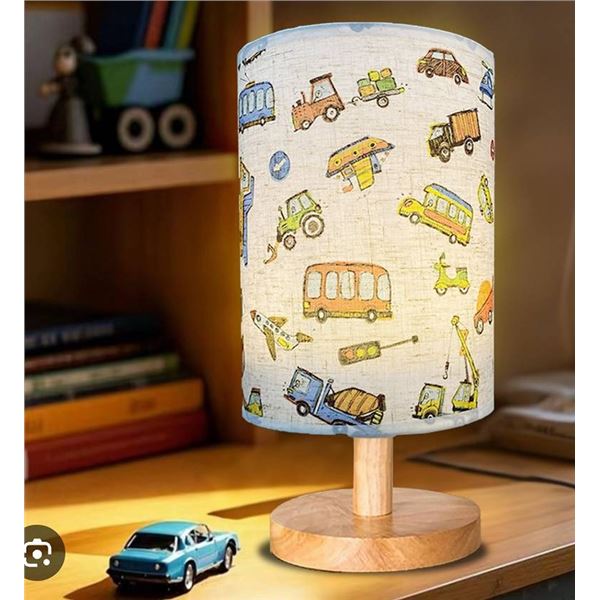 Kids Simple Table Lamp with Car Motif