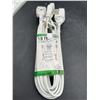 Image 4 : W4W 18 Ft Twin Extension Cord, 6 Outlets
