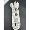 Image 5 : W4W 18 Ft Twin Extension Cord, 6 Outlets