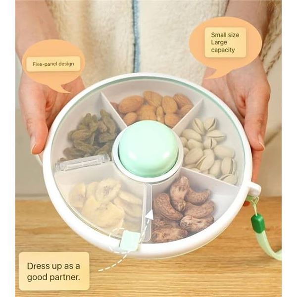 Snack Spinner for Toddlers with 6 Forks