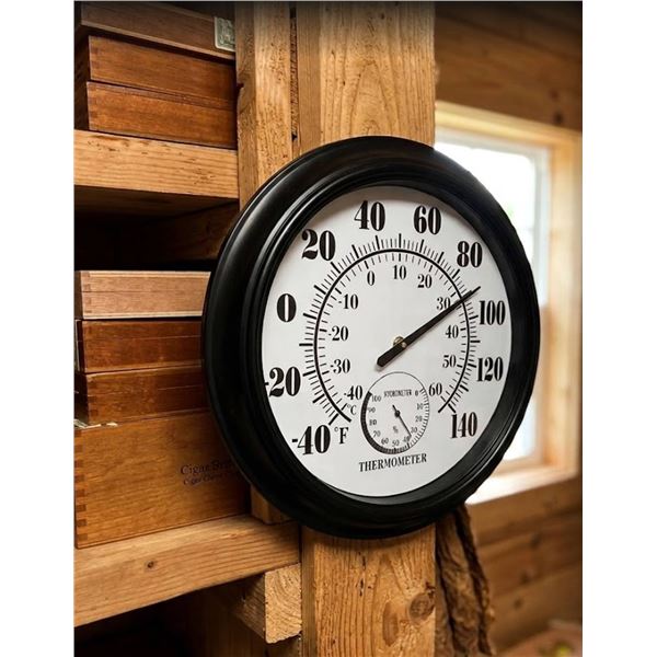 TR-Black-12 Indoor Outdoor Thermometer