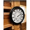 Image 1 : TR-Black-12 Indoor Outdoor Thermometer