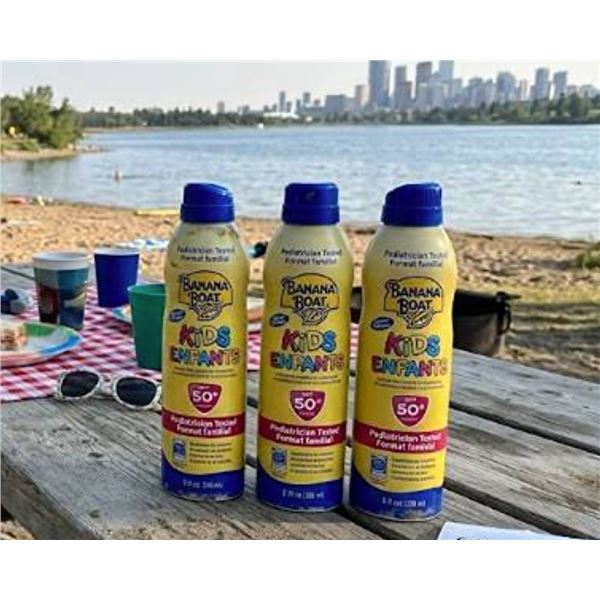 Banana Boat Kids SPF 50 Sunscreen Spray 3pk x 226g