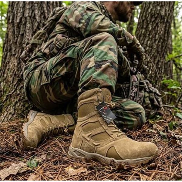 Rothco Forced Entry AR 670-1 Coyote Side Zip - Size 9R