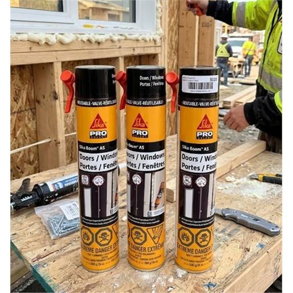 Sika Boom AS Pro Select Foam, Lot of 3