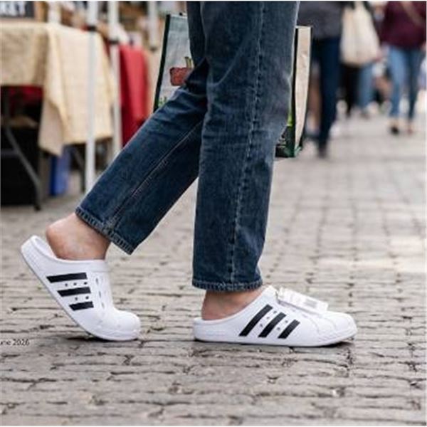 Adidas Adilette Clog White Size US 9
