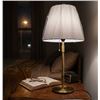 Image 1 : 2 Gold Table Lamps with Shades