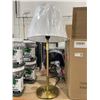 Image 2 : 2 Gold Table Lamps with Shades