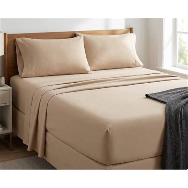 COMFY BAMBOO WORLD Radiance Rayonment Queen Sheet Set 4-Piece