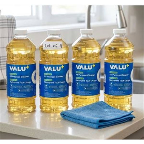 4 VALU+ Pine Scented Cleaners
